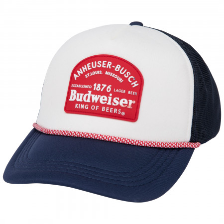 Budweiser Retro Logo Trucker Rope Hat